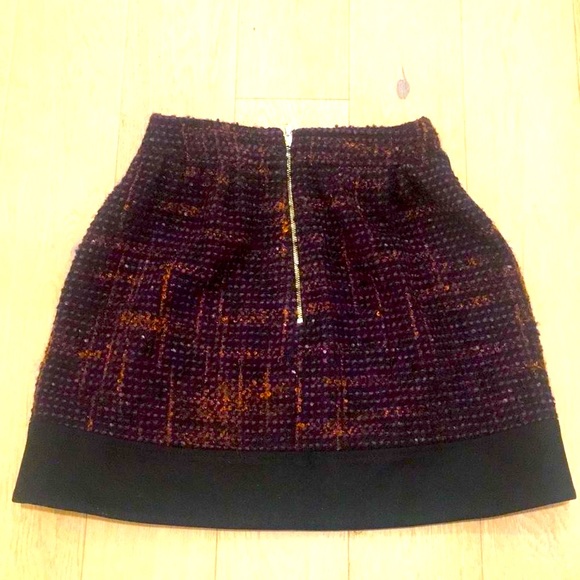 Red Valentino skirt with packets fully lined back zipper tweed 100% authentic - Picture 3 of 11